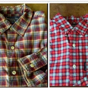2 ABERCROMBIE & FITCH LONG SLEEVE COTTON SHIRTS SIZE LARGE GREAT CONDITION